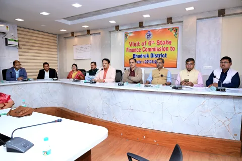 Meeting at Collectorate, Bhadrak District