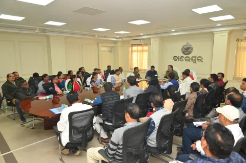 Meeting at the Collectorate, Balasore 