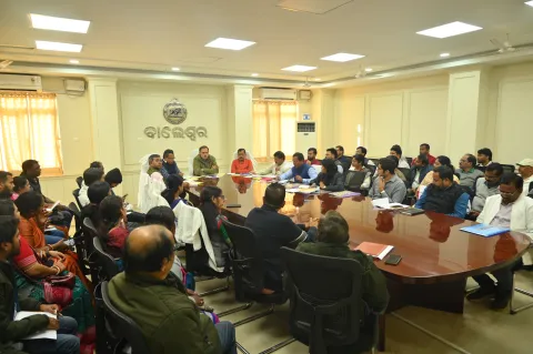 Meeting at the Collectorate, Balasore