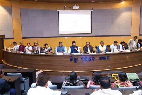 Meeting with public representatives and officials of Ganjam district