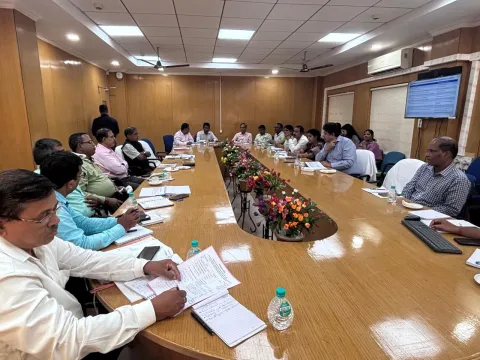 Meeting with ST & SC Development, M&BC Welfare Department