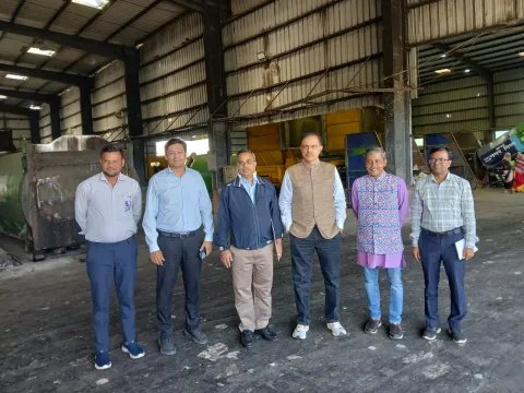 Visit to a Waste Treatment Centre in Indore, Madhya Pradesh